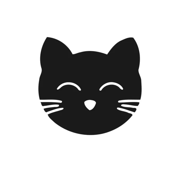 Vector icon black cat sitting. Silhouette of a cat isolated on a white  background. 7534905 Vector Art at Vecteezy