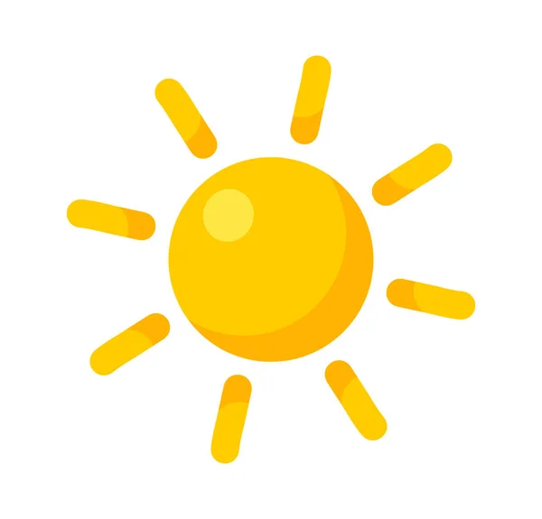 Summer Sun Icon Vector Illustration — Stock Vector