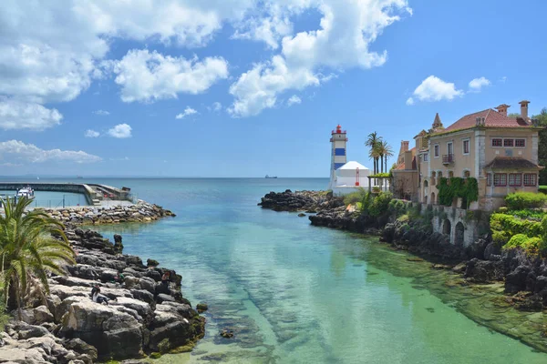 カスカイスの灯台 ポルトガル 大西洋 — ストック写真