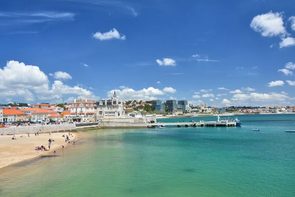 Cascais Portekiz Mayıs 2018 Cascais Portekiz Güneşli Bir Günde Deniz — Stok fotoğraf