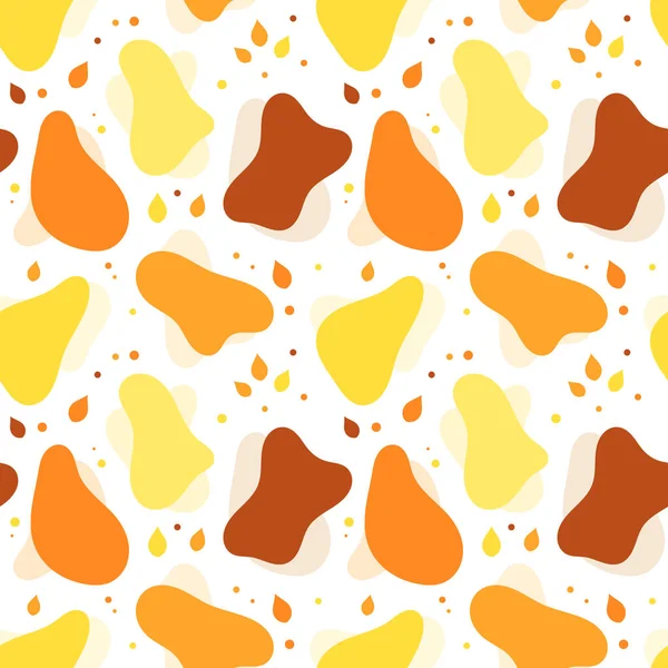 Herfst Kleuren Naadloos Abstract Patroon Vectorillustratie — Stockvector