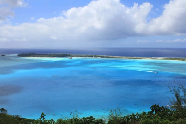 Bora Bora Sea View Island Lagoon Airport French Polynesia — Stock Photo, Image