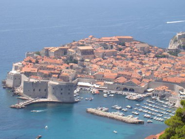 dubrovnik, Hırvat-Haziran, 2019: Kotor şehri manzarası, mongol