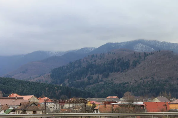 Vista Ciudad Del Casco Antiguo Ucrania Karpaty — Foto de Stock