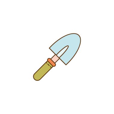 Anahat tarzı bahçe ekipman simgesi. Web, baskı ve yaratıcı tasarım. Vektör çizim