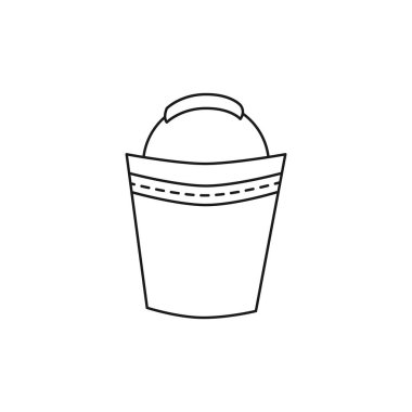 Anahat tarzı bahçe ekipman simgesi. Web, baskı ve yaratıcı tasarım. Vektör çizim