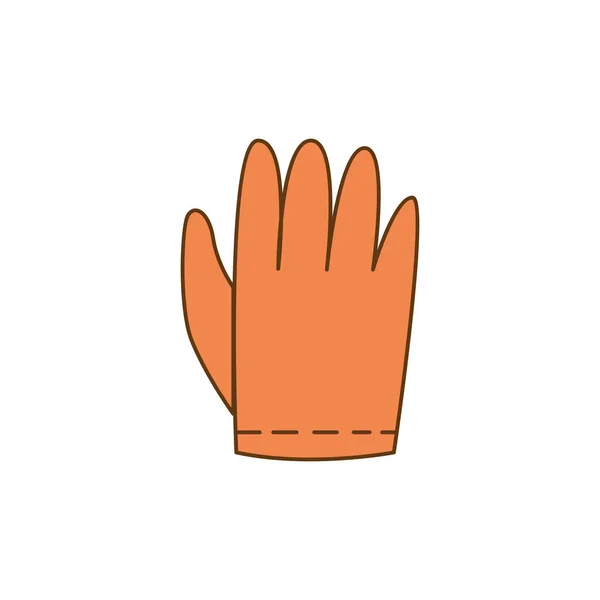 Gardening Gloves Icon Outline Style Web Print Creative Design Vector — Stock Vector