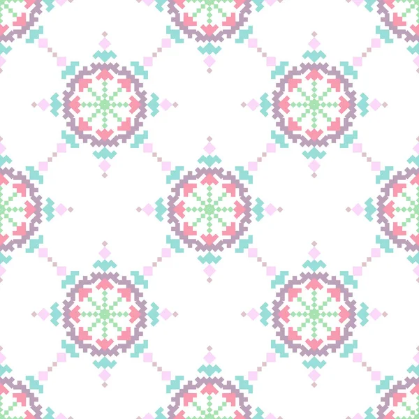 横施蒂希模式在扁平风格 用于纺织 原创设计 矢量插图 — 图库矢量图片