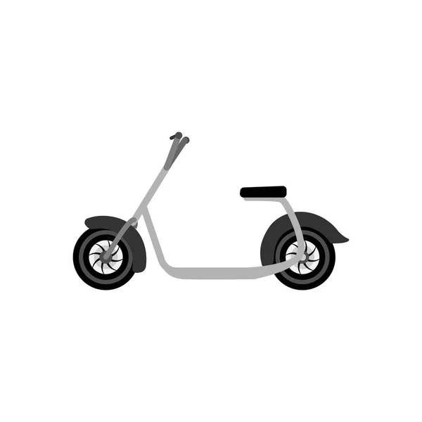 Düz Stil Elektrikli Scooter Simgesini Vektör Çizim — Stok Vektör