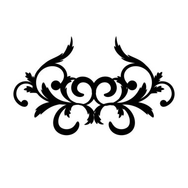 Sanat Şam basit tarzda dekoratif unsur. Vektör çizim