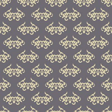 Sanat Şam basit tarzda dekoratif seamless modeli. Tekstil ve baskı için. Vektör çizim