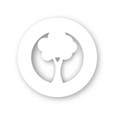 Dünya Çevre Günü kartı kağıt tarzı. Vektör çizim