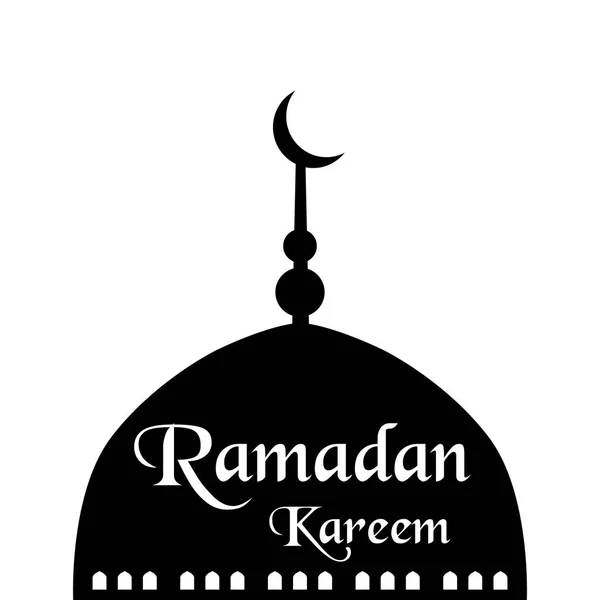 Scheda Ramadan Kareem Stile Semplice Può Essere Utilizzato Come Carta — Vettoriale Stock