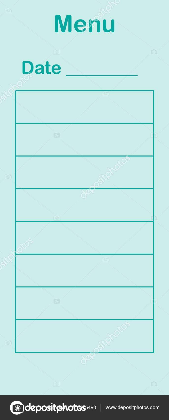 menu flat style schedule template school office time management office menu template