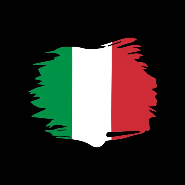 Icône Drapeau Italie Dans Style Plat Pour Web Impression Design — Image vectorielle