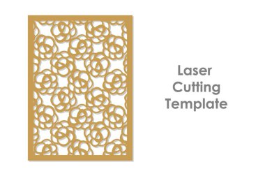 Kesme basit tarzı için şablon. Vektör çizim. Paneli, kart, davet için mükemmel.