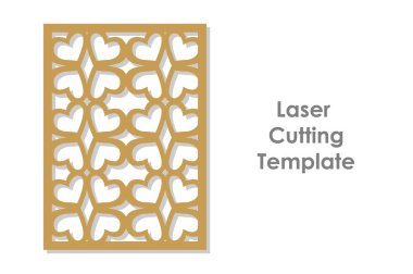 Kesme basit tarzı için şablon. Vektör çizim. Paneli, kart, davet için mükemmel.