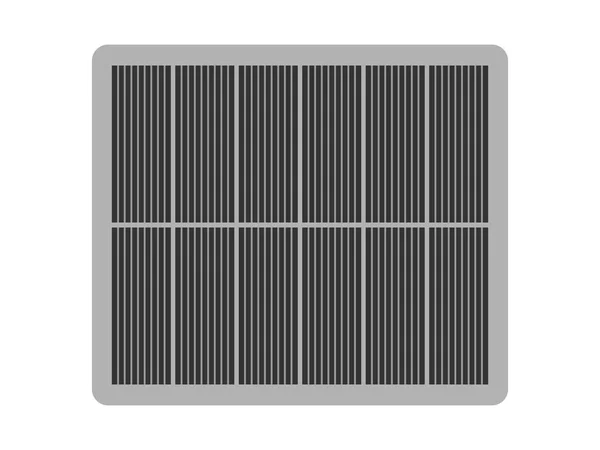 Nap Energia Panel Ikonjáról Lapos Stílusú Vektoros Illusztráció — Stock Vector