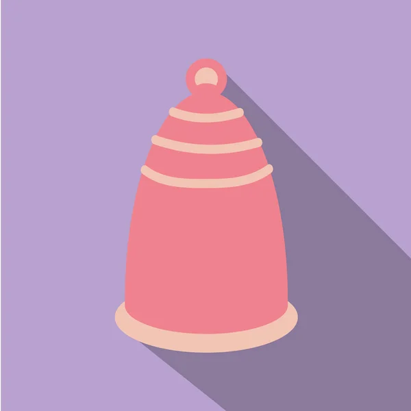 Менструальна Іконка Чашки Плоскому Стилі Реклами Магазину Жіночого Журналу Векторні — стоковий вектор