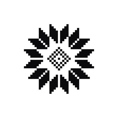 Norveç fairisle kazak tasarım vektör İskandinav simgesi