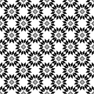 Norveç fairisle Dikişsiz desen tasarım vektör