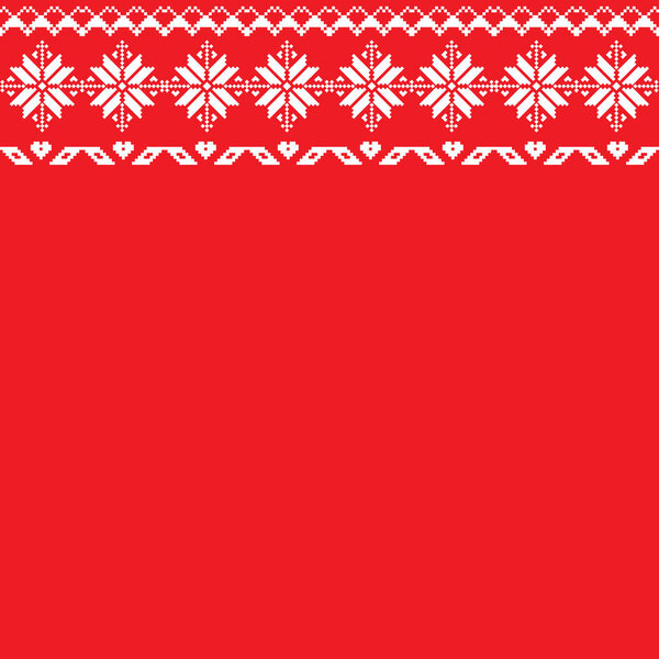 Norway fairisle sweater design in vector