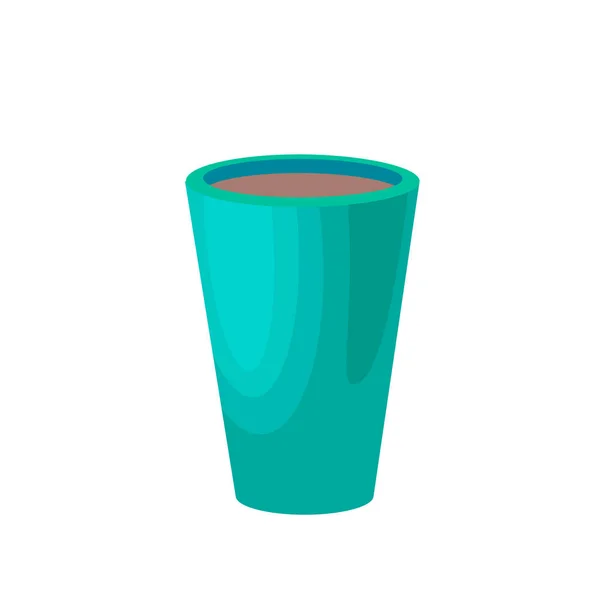 コーヒー ショップ フラット スタイルのティーハウスのカップのアイコン ベクトル図 — ストックベクタ