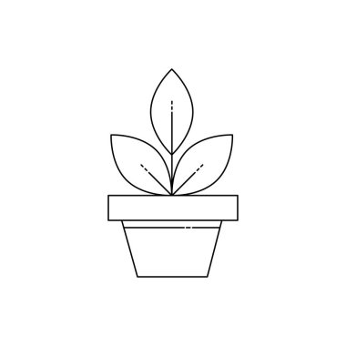 basit bitki simgesivektör illüstrasyon