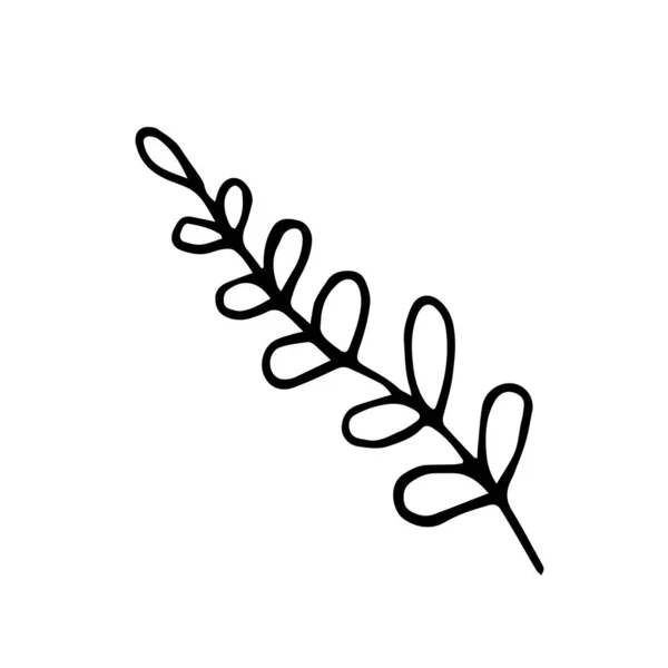Logotipo de tienda floral en estilo dibujado a mano — Archivo Imágenes Vectoriales