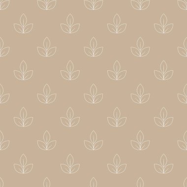 Anahat stilinde organik doğa dikişsiz desen.