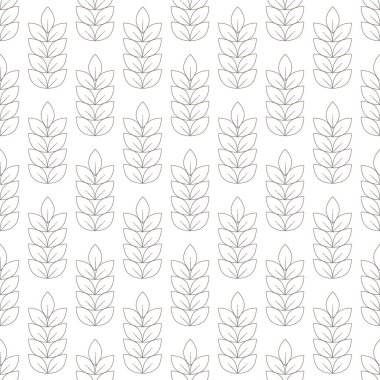 Anahat stilinde organik doğa dikişsiz desen.