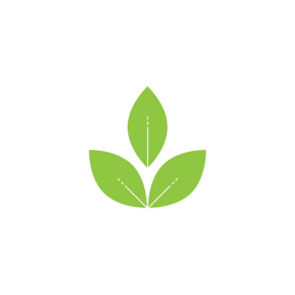 Ekologisk Blomster Logotyp Med Natur Element Vektor — Stock vektor