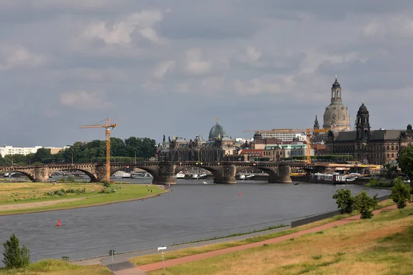 Panorama Cidade Dresden — Fotografia de Stock