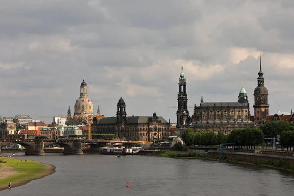 Panorama Cidade Dresden — Fotografia de Stock