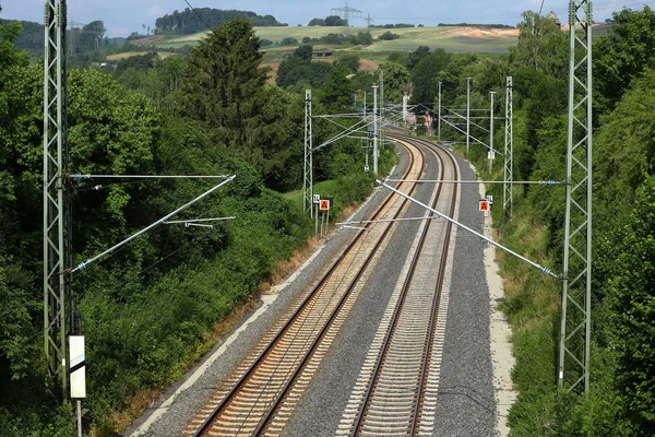 鉄道および鉄道トラック — ストック写真