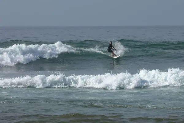 Surf Waves Koggala Beach Sri Lanka Dezembro 2017 — Fotografia de Stock