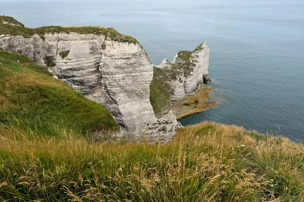 Uçuruma Etretat Normandiya — Stok fotoğraf