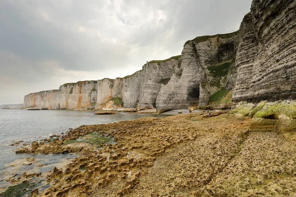 Uçuruma Etretat Normandiya — Stok fotoğraf