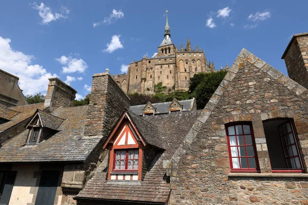 Mont Saint Michel Normandii — Zdjęcie stockowe