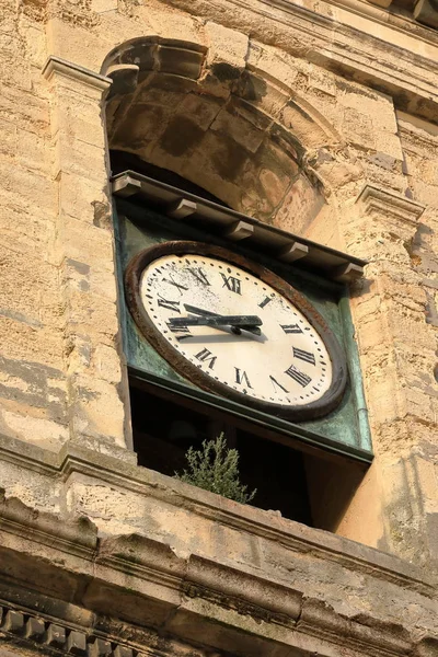 Orologio Storico Della Chiesa Dieppe Normandia — Foto Stock
