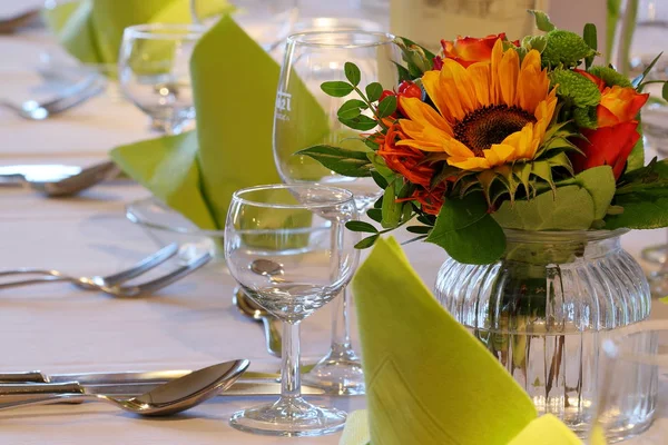 Laid Table Festive Occasion — Stock Photo, Image