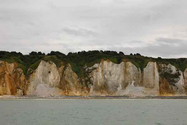 Die Felsige Küste Bei Dieppe Der Normandie — Stockfoto