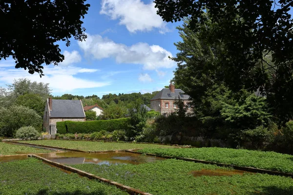 Het Dorp Van Veules Les Roses Normandië — Stockfoto