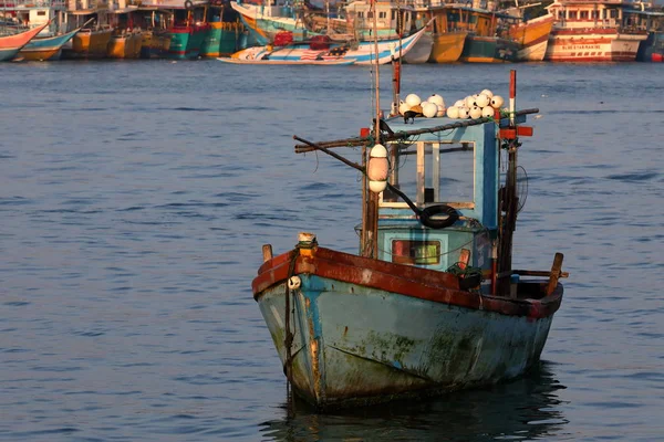 Barche Pesca Tradizionali Sri Lanka — Foto Stock