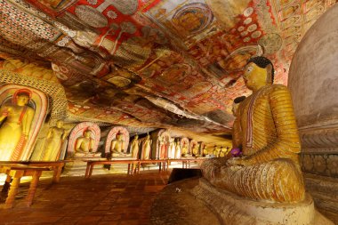 The cave temples of Dambulla in Sri Lanka clipart