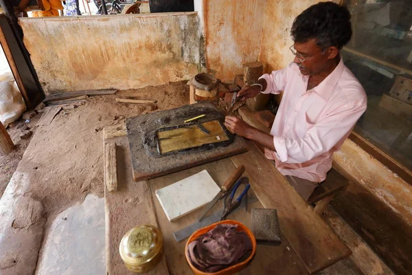 Handwerker Der Werkstatt — Stockfoto