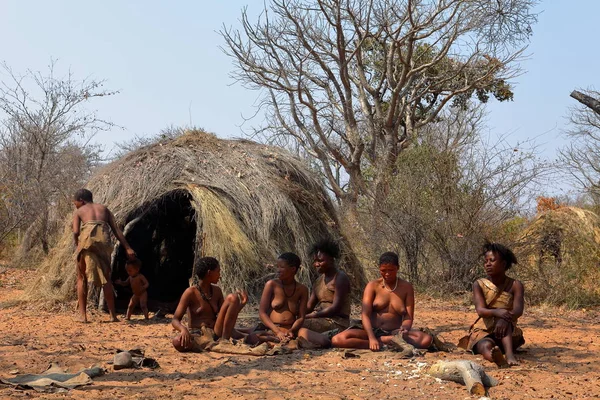 Gente Tribu San Namibia Septiembre 2012 — Foto de Stock