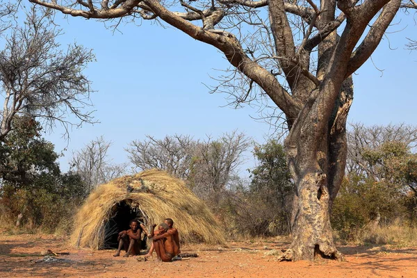 Pueblo Del San Namibia — Foto de Stock