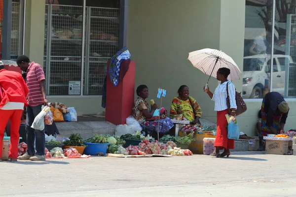 Marchés Ventes Caprivie Namibie Septembre 2012 — Photo