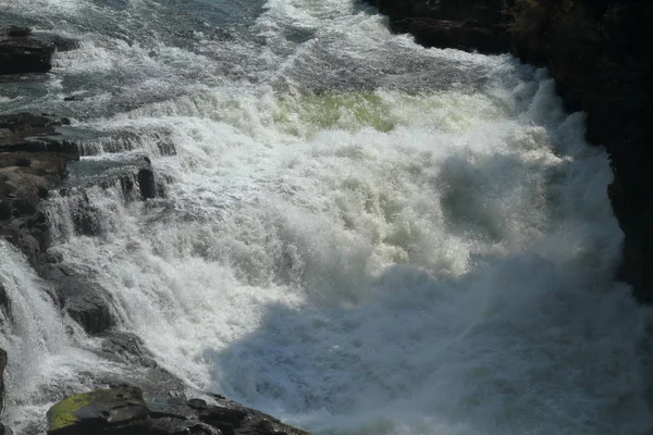 Cascate Vittoria Zambesi Tra Zambia Zimbabwe — Foto Stock